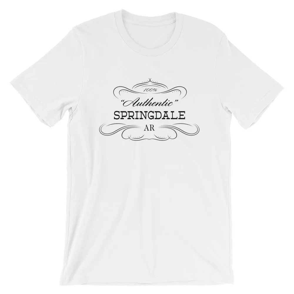 Arkansas Short-Sleeve Unisex T-Shirt City of Springdale AR - Authentic