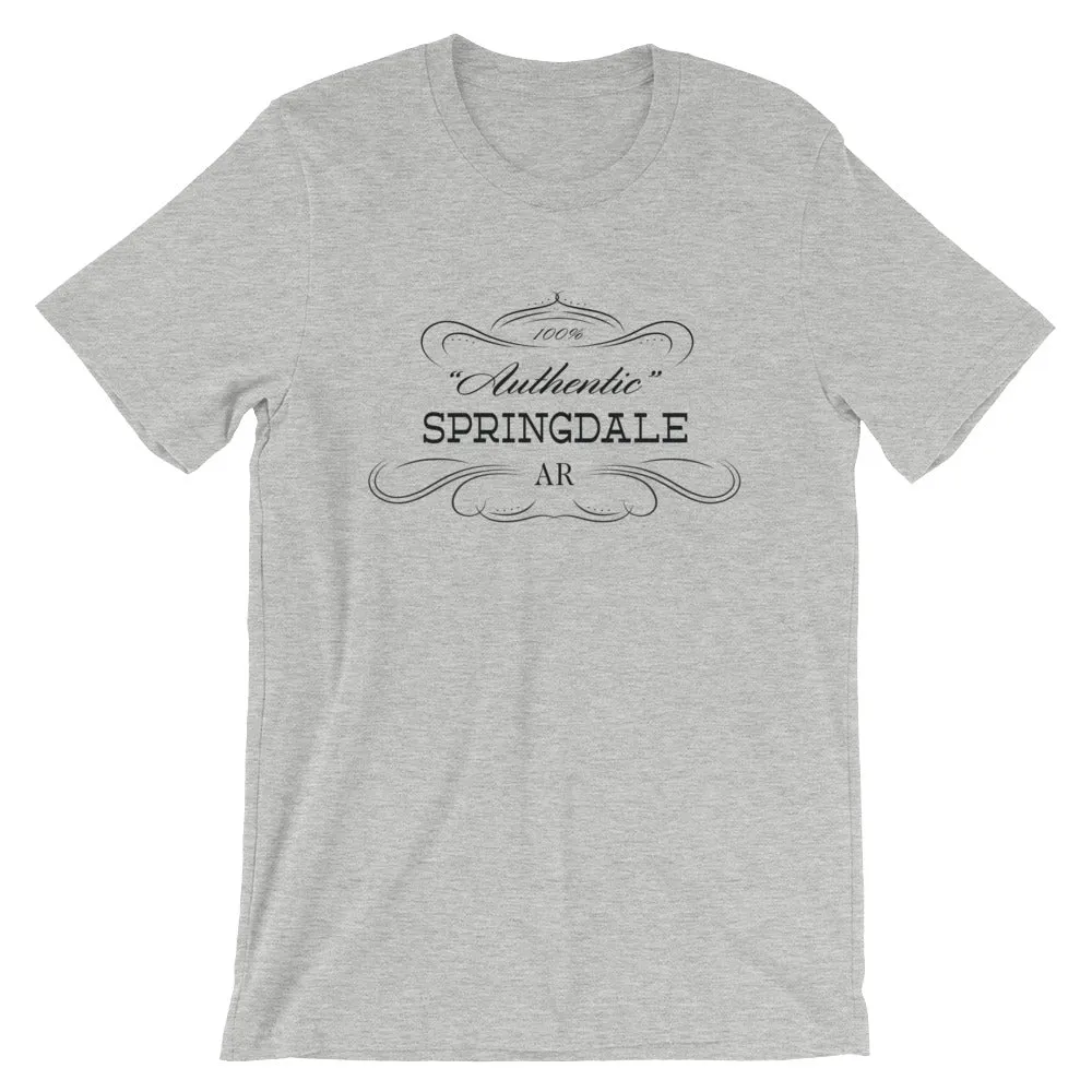 Arkansas Short-Sleeve Unisex T-Shirt City of Springdale AR - Authentic