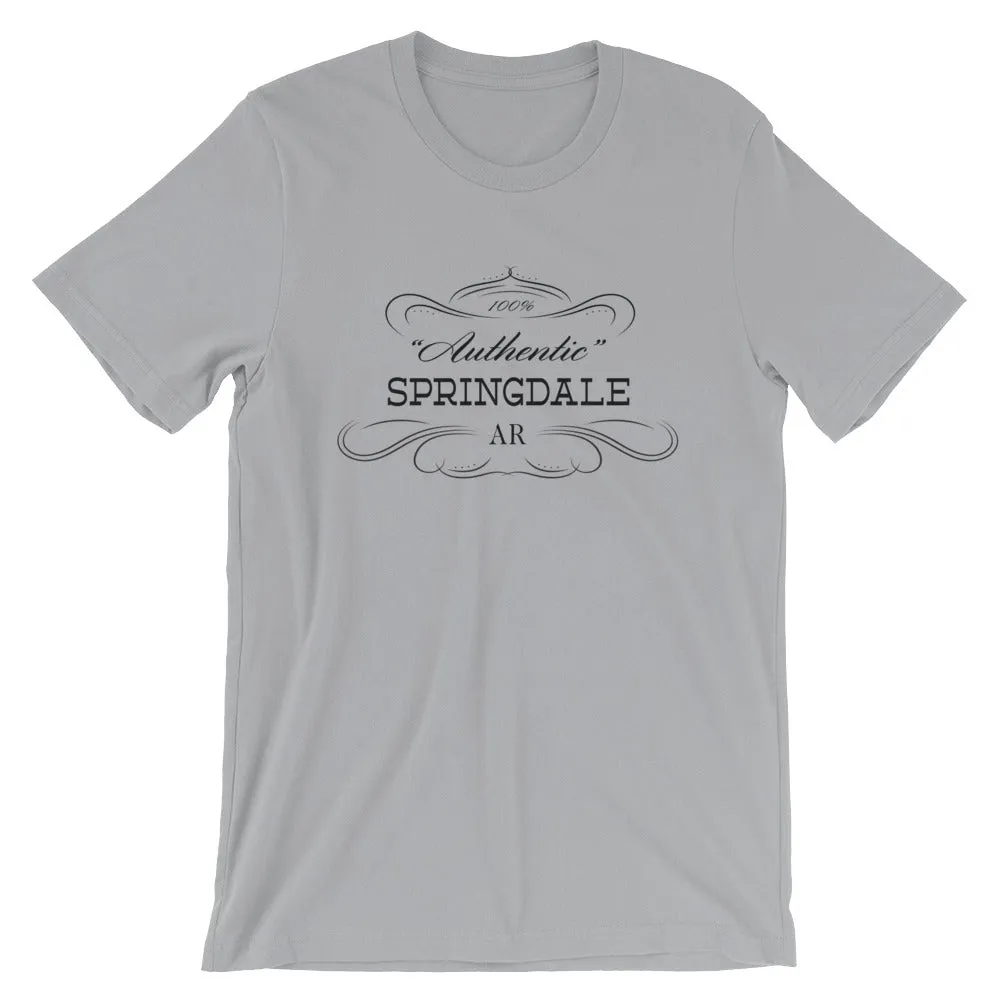 Arkansas Short-Sleeve Unisex T-Shirt City of Springdale AR - Authentic