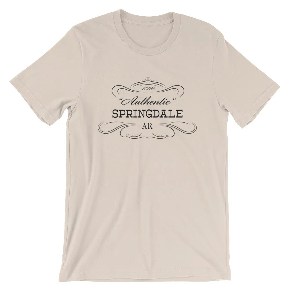 Arkansas Short-Sleeve Unisex T-Shirt City of Springdale AR - Authentic