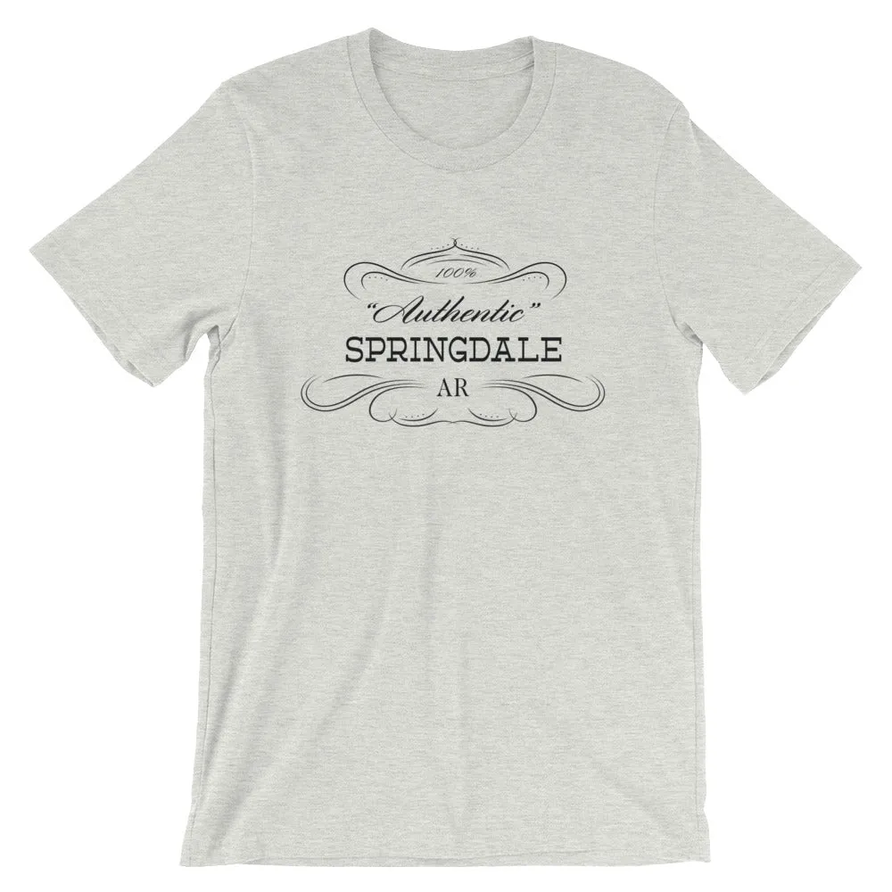 Arkansas Short-Sleeve Unisex T-Shirt City of Springdale AR - Authentic