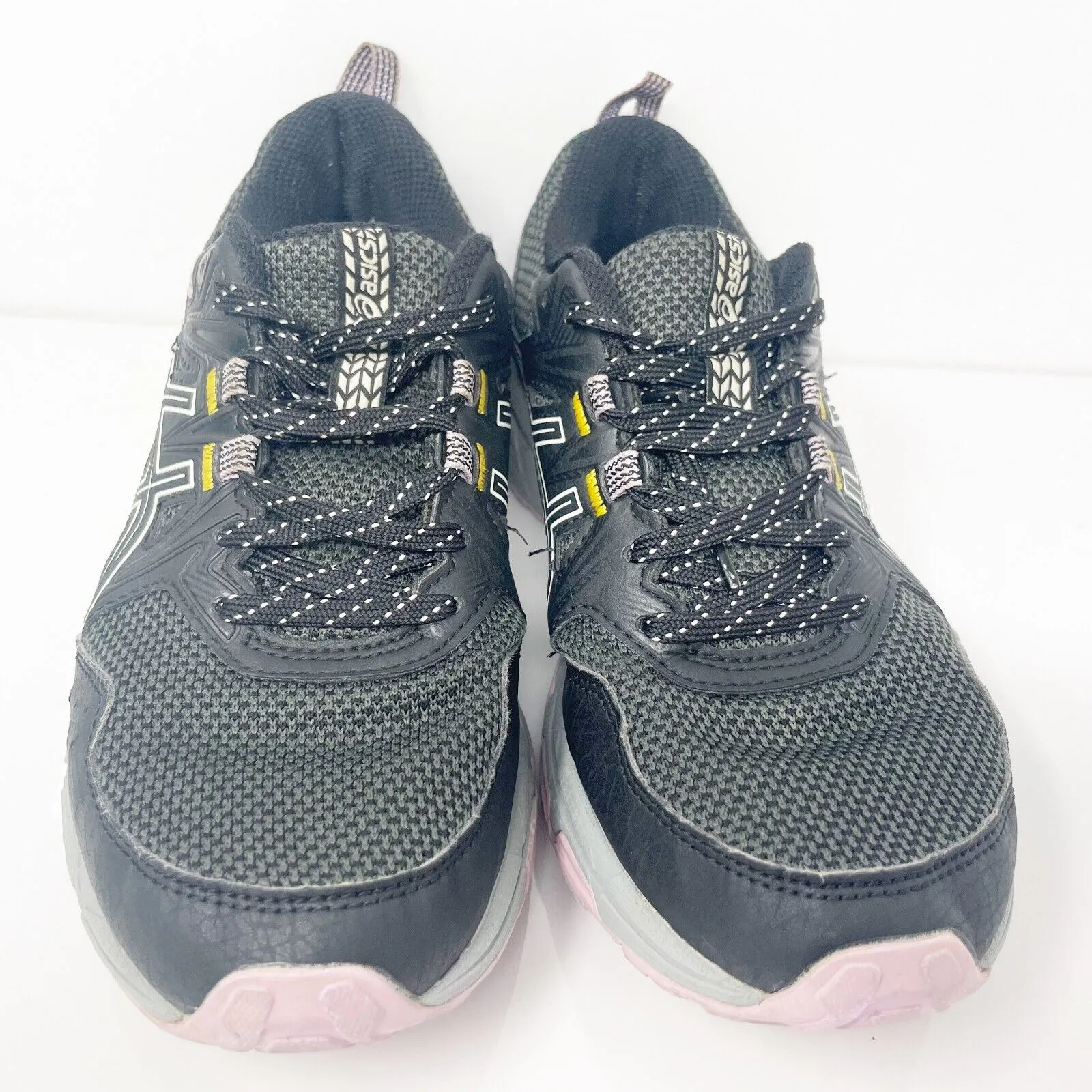 Asics Womens Gel Venture 8 1012A708 Black Running Shoes Sneakers Size 6