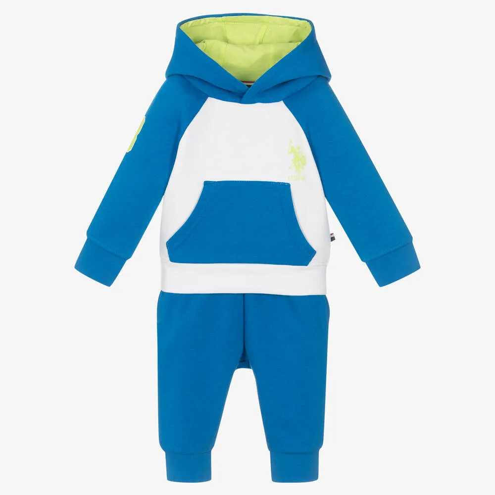 Baby Boys Blue Logo Tracksuit