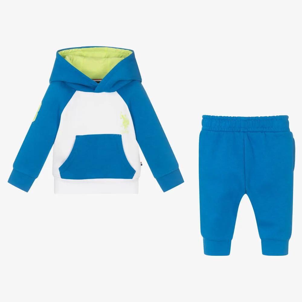 Baby Boys Blue Logo Tracksuit