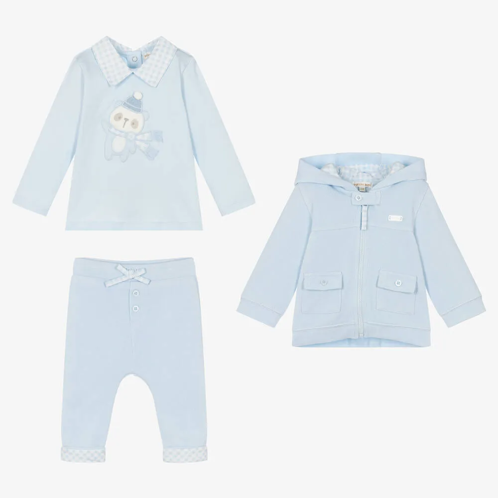 Baby Boys Blue Tracksuit Set