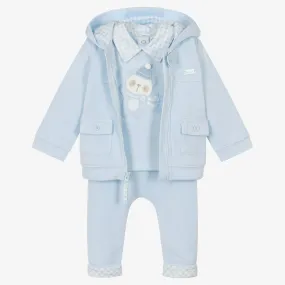 Baby Boys Blue Tracksuit Set