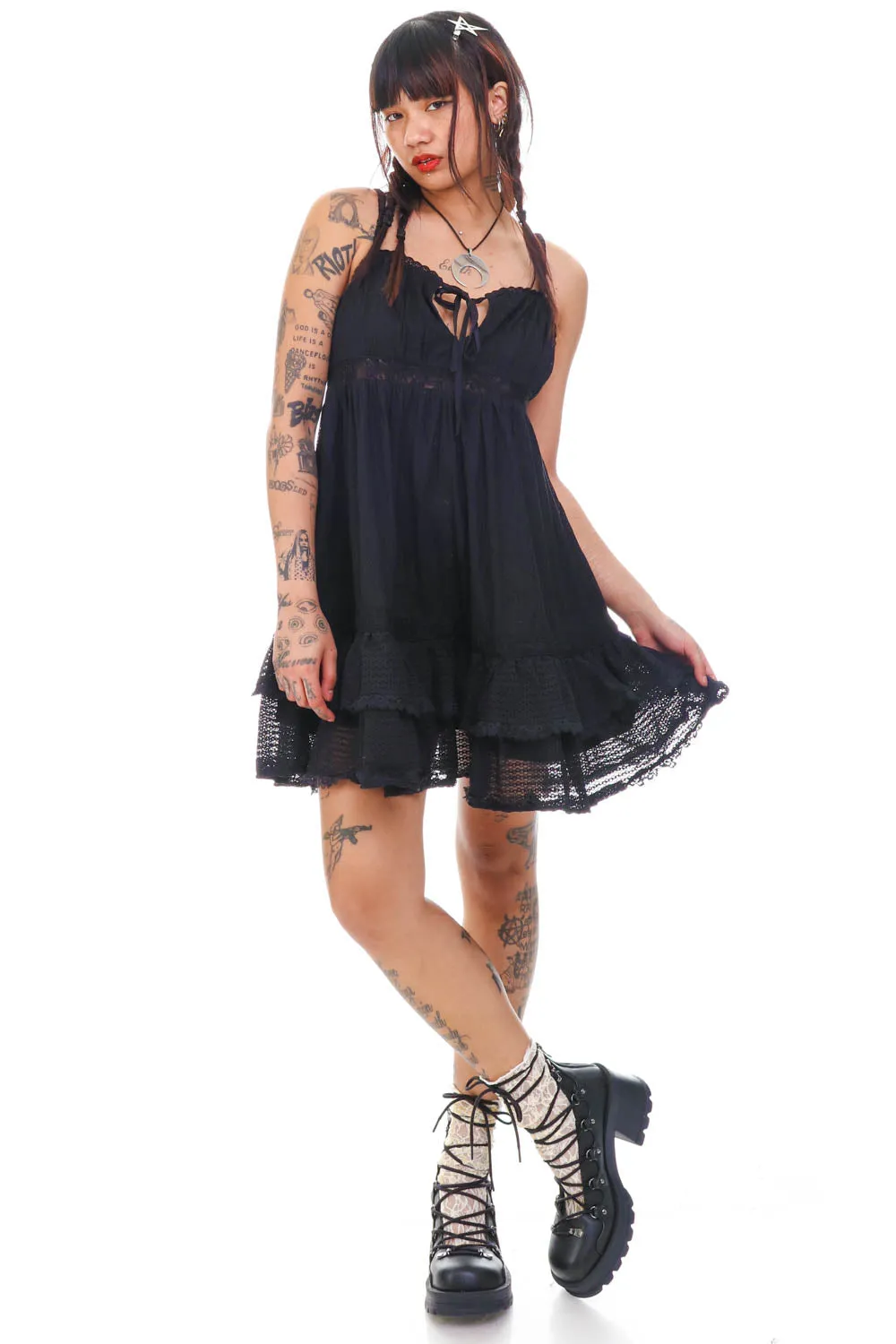 Baby Dolly Black Mini Dress