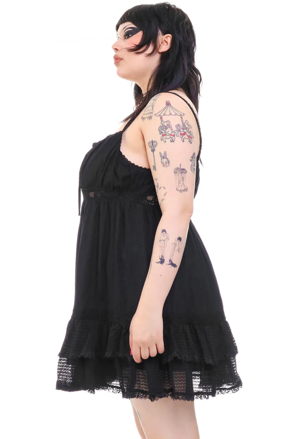 Baby Dolly Black Mini Dress