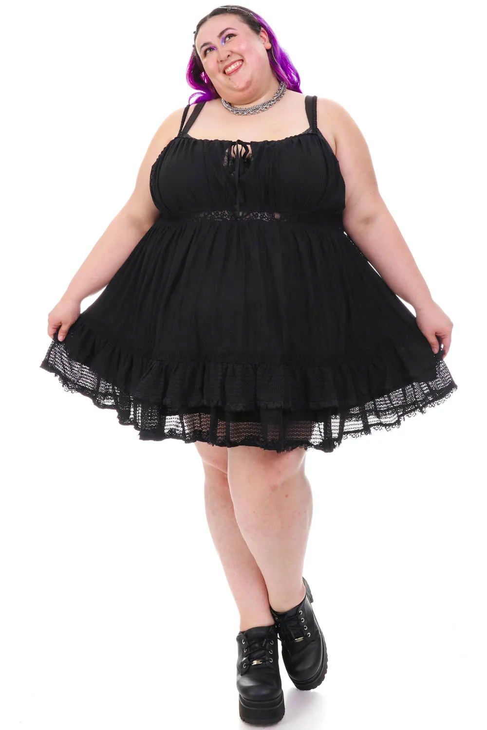 Baby Dolly Black Mini Dress