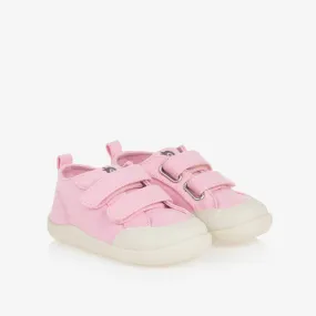 Baby Girls Pink Canvas Trainers