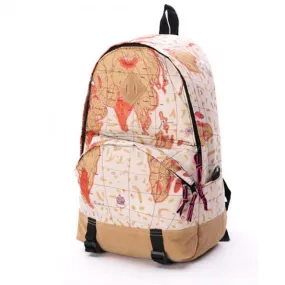 Backpacks featuring World Map & Newspapers print