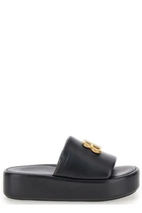 Balenciaga Women's Black Leather Moccasins with 5cm Heel - SS24 Collection