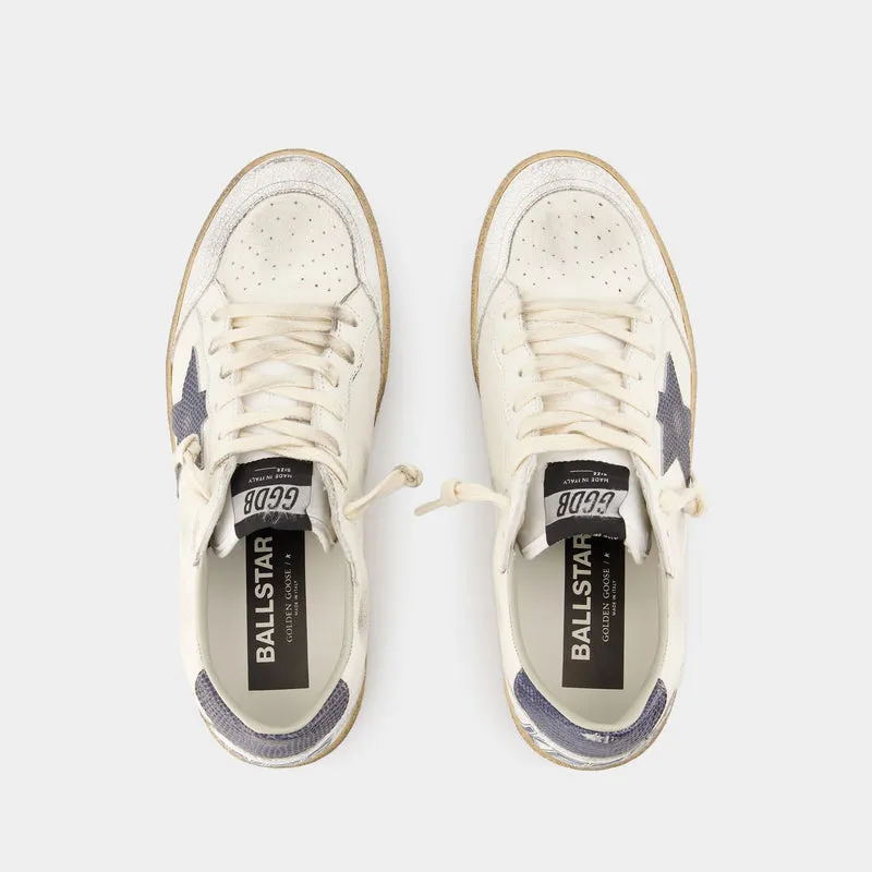 Ballstar Sneakers - Golden Goose Deluxe Brand - Leather - White/Blue