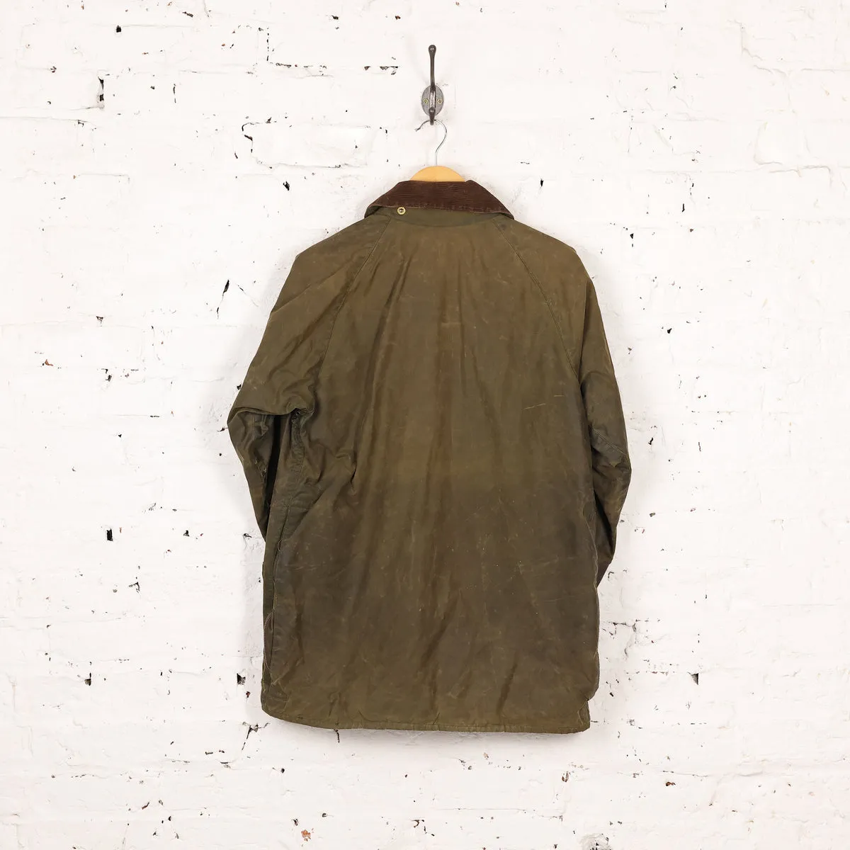 Barbour Beaufort Wax Jacket Coat in Green Size S