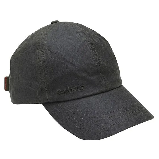 Barbour Wax Flat Cap Sage