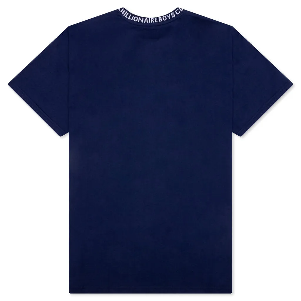 BB Wrapped Short Sleeve Knit in Blue Depths