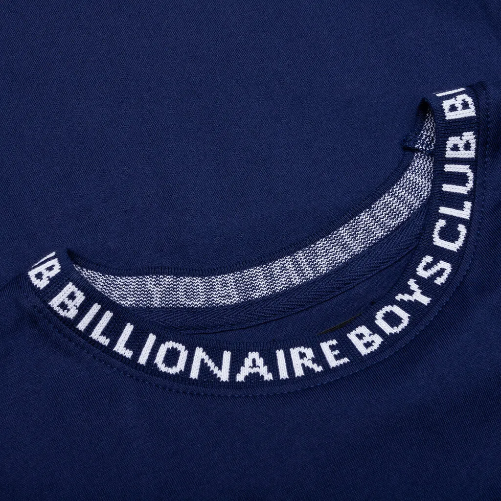 BB Wrapped Short Sleeve Knit in Blue Depths