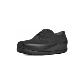 BEAU TM DERBY Black Suede Shoes - All Black