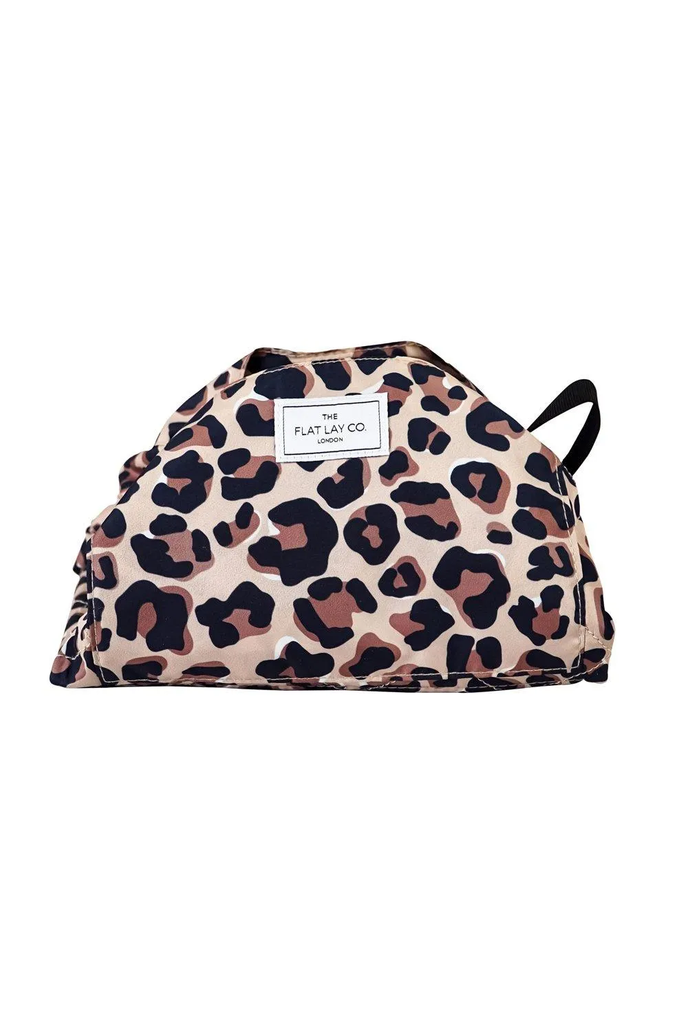 Beauty Tools | XXL Leopard Open Flat Makeup Bag | The Flat Lay Co