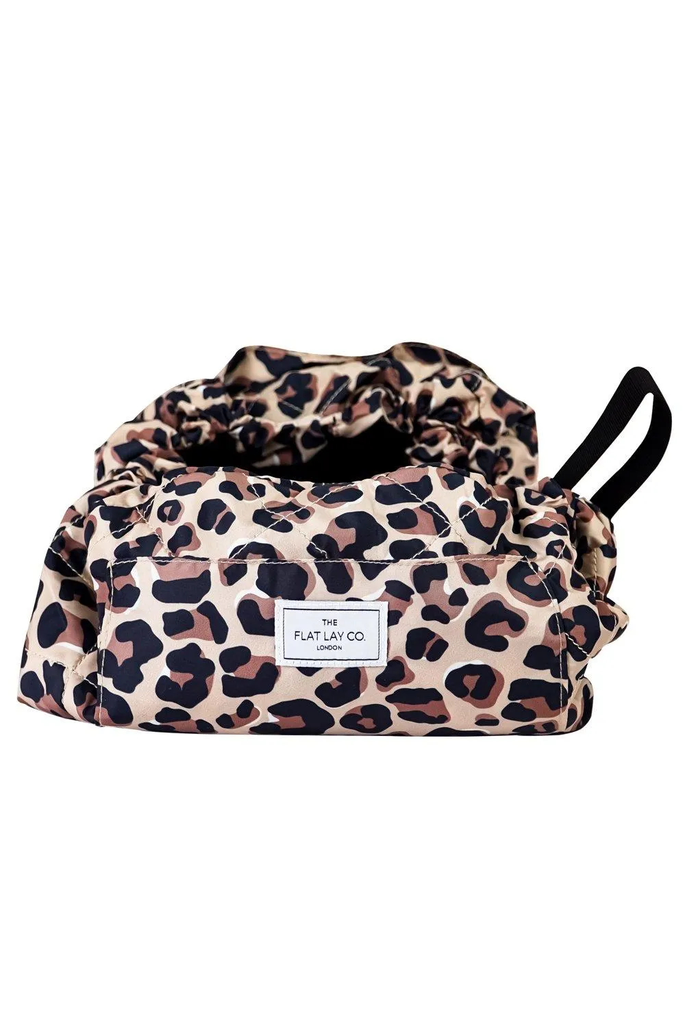 Beauty Tools | XXL Leopard Open Flat Makeup Bag | The Flat Lay Co