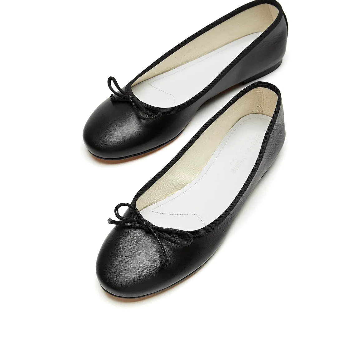 Becca Flat - Black Leather