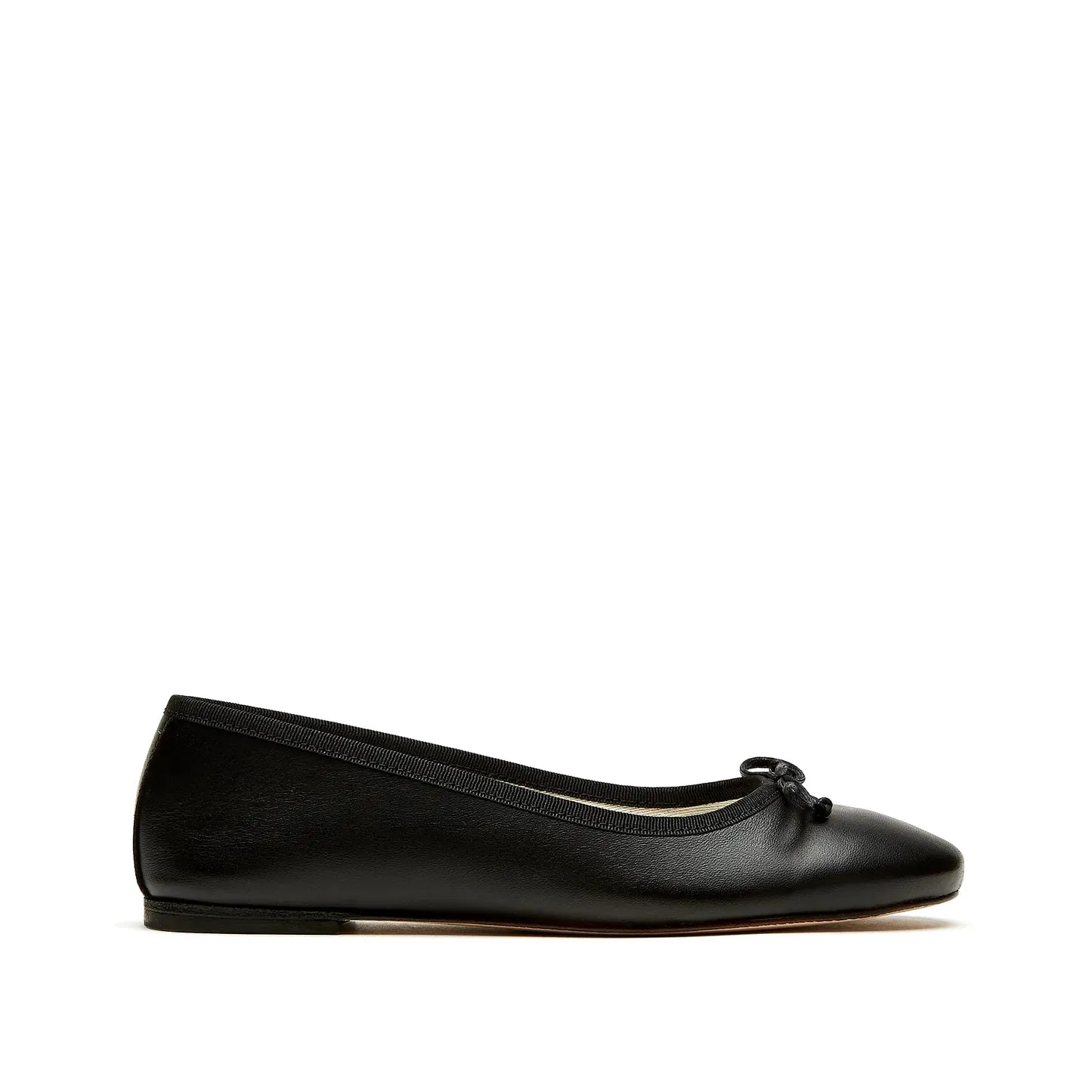 Becca Flat - Black Leather