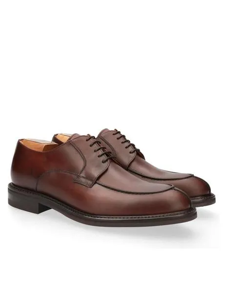 Berwick Derby Blucher Shoe in Brown