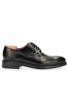 Berwick plain black derby shoes