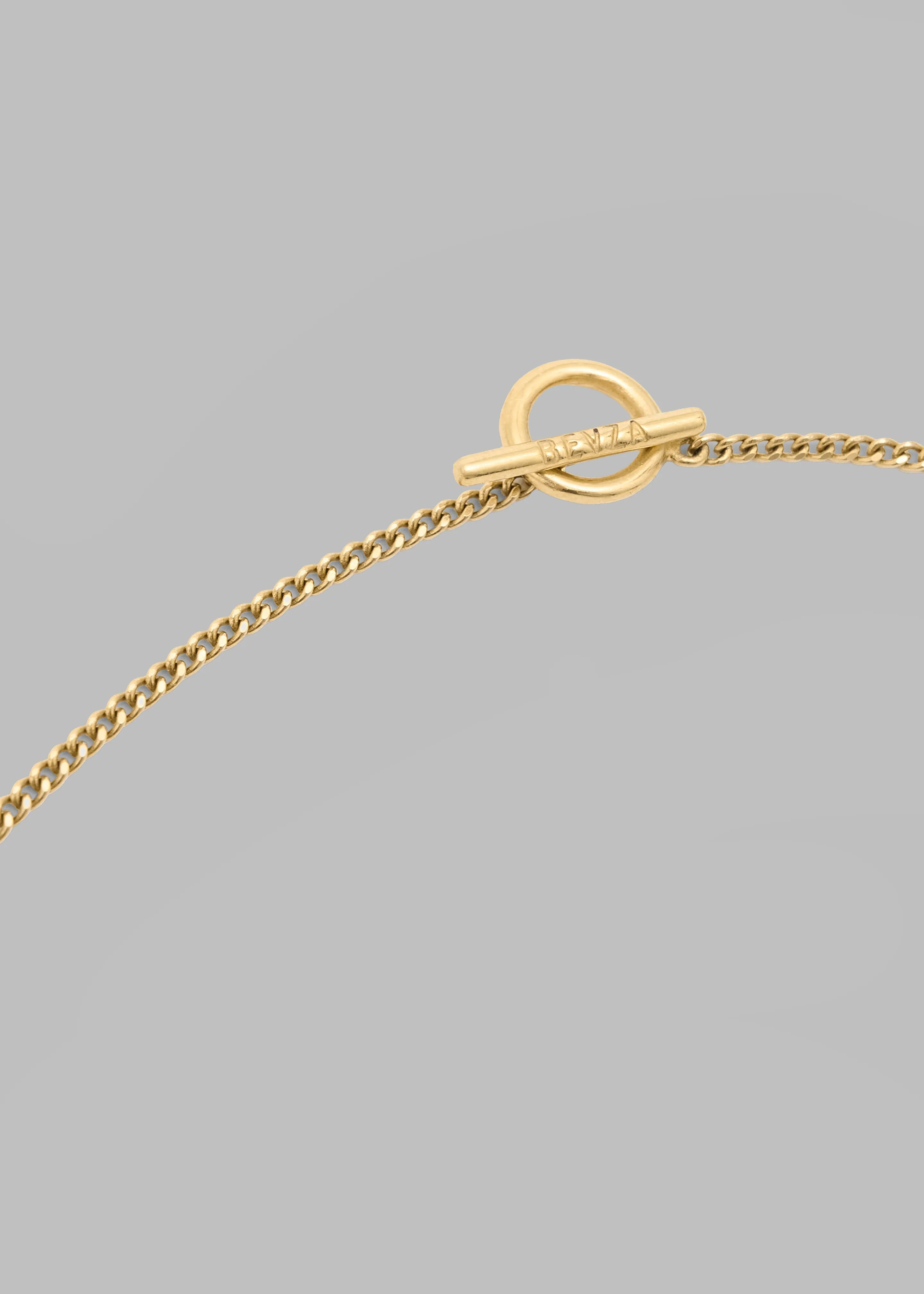 Bevza Flat Spikelet Pendant - Gold