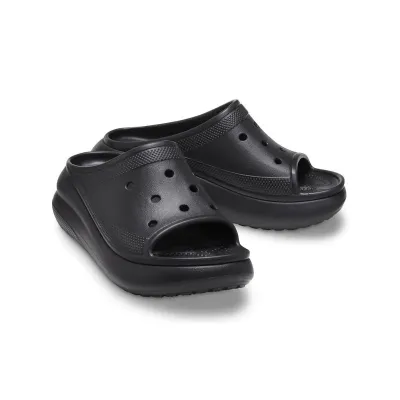 Black Crocs Crush Slide