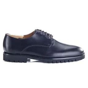 Black Derby Shoes with Rubber Sole - BUSHEY GOMME