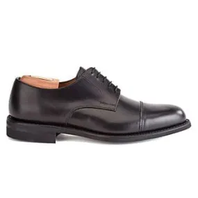 Mayfair classic Gomme City black derby shoes with rubber outsole.