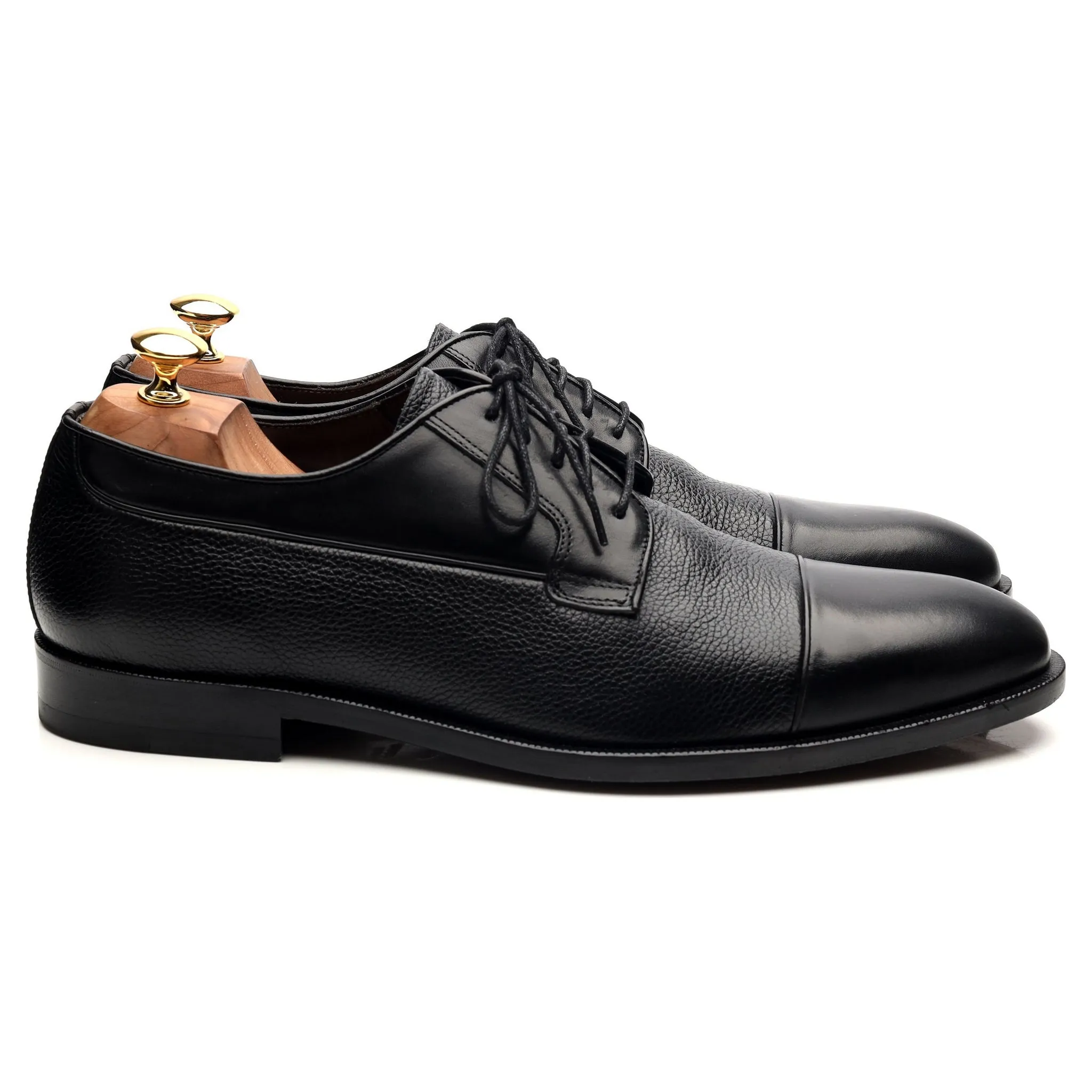 Black Leather Derby UK 10 EU 44