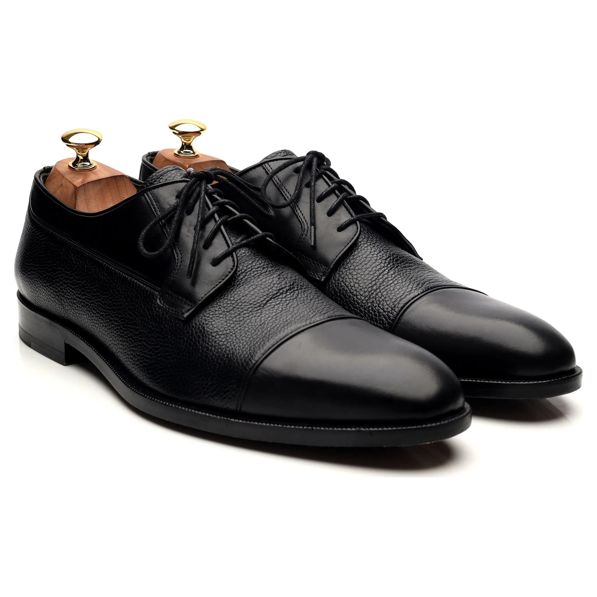 Black Leather Derby UK 10 EU 44