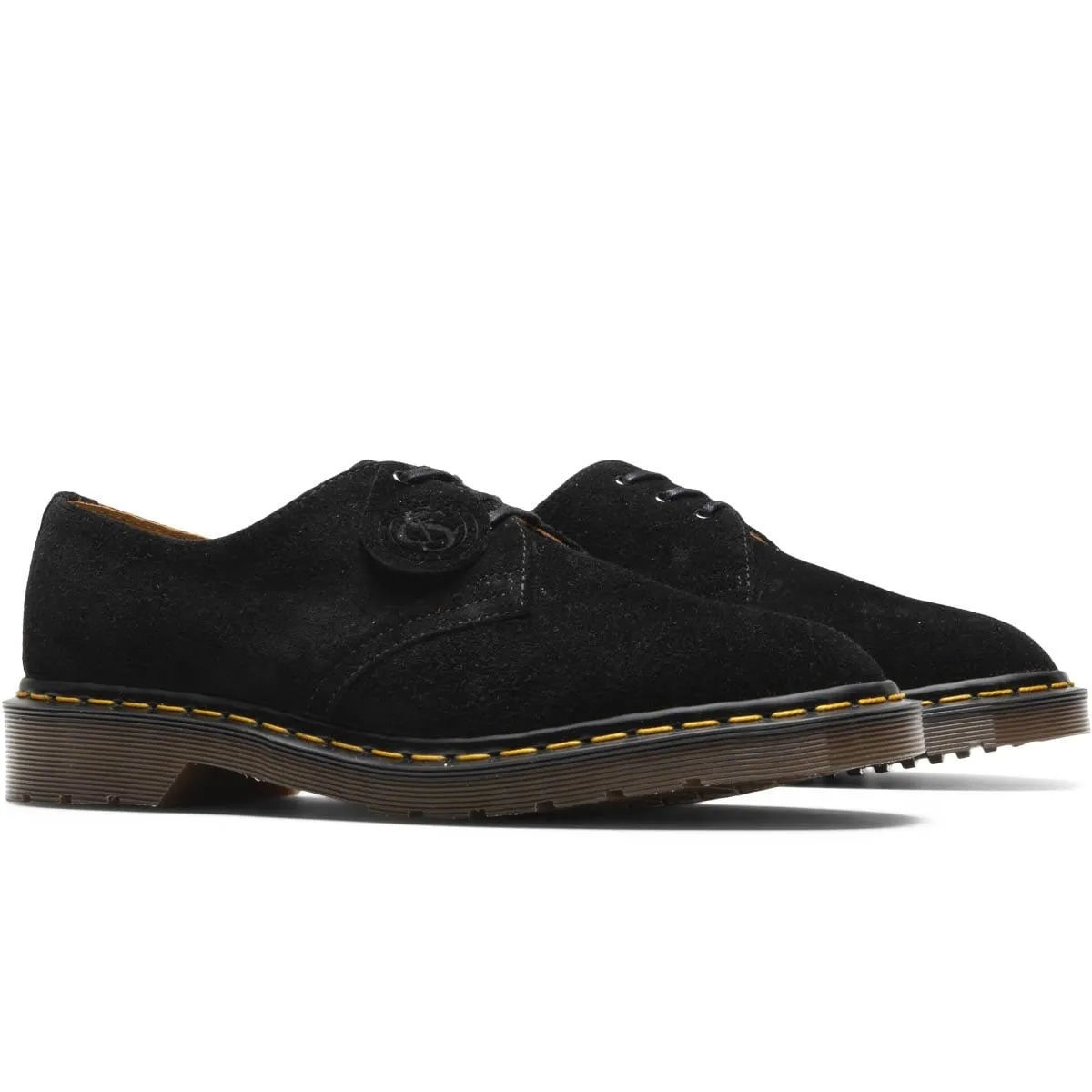 Black Oxford Shoes in Desert Oasis Suede