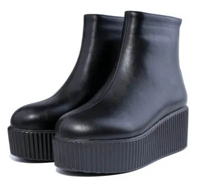 Black Punk Rock Chunky Sole Creepers