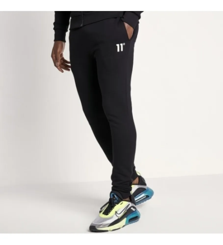 Black skinny jogging pants