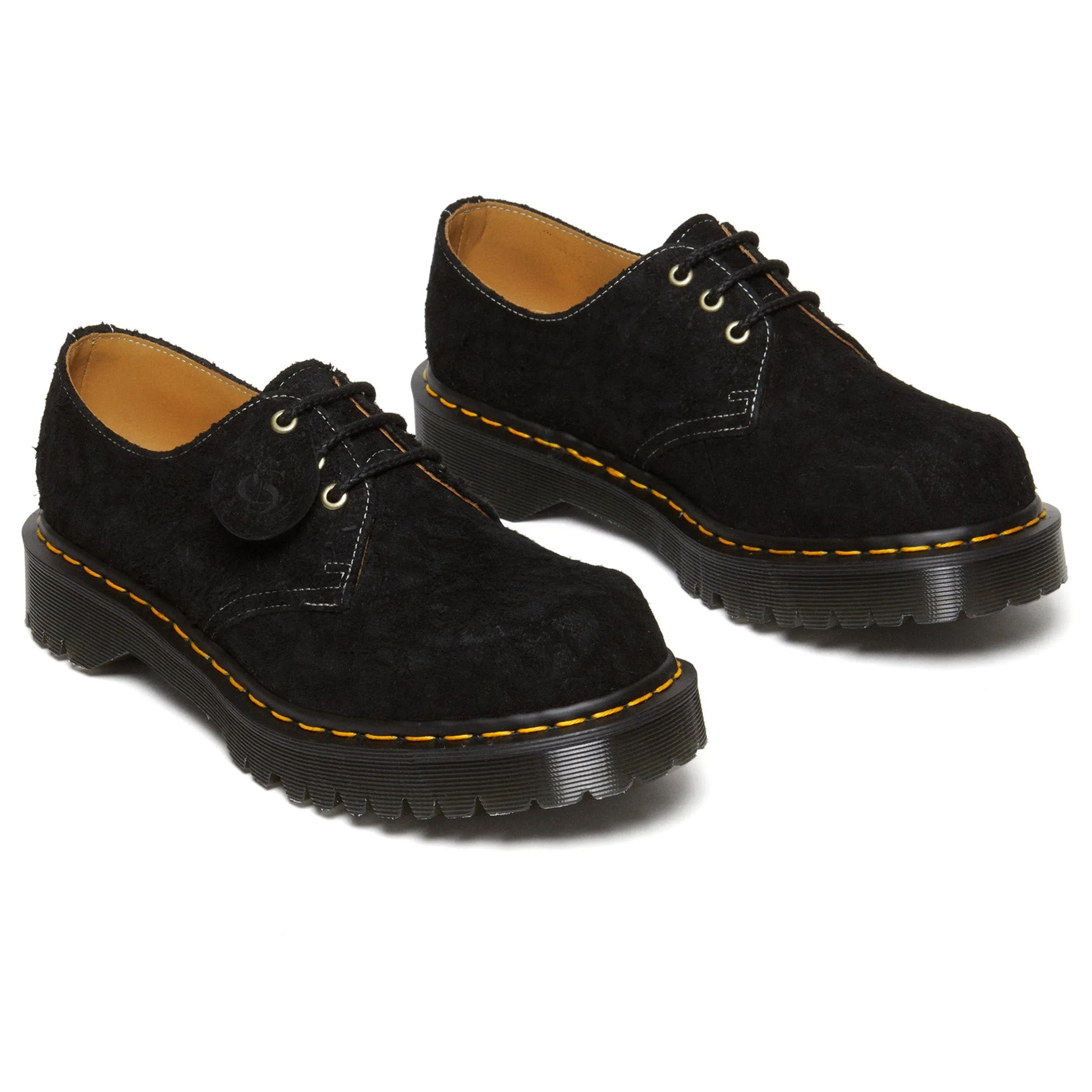 Black Tufted Oxford Shoes Made in England