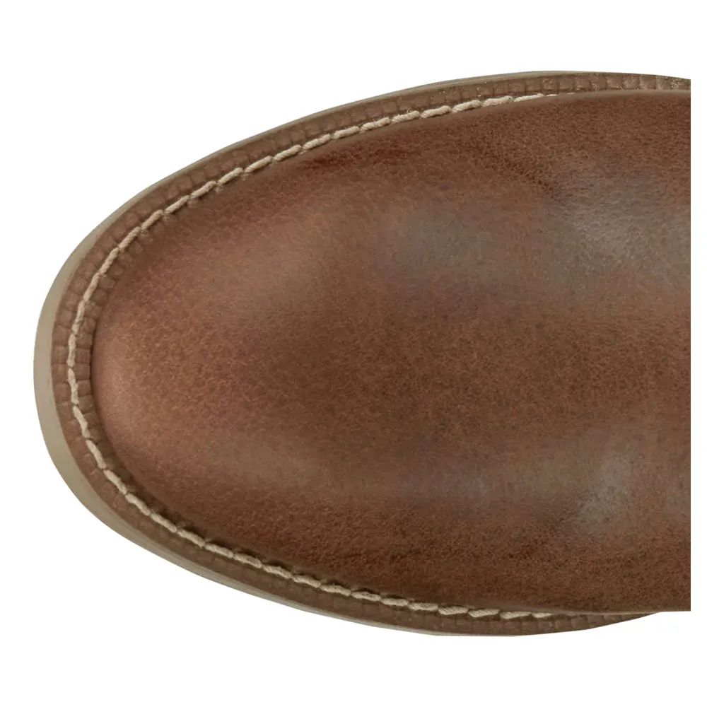 Blain Round Toe Pull On Cowboy Boots