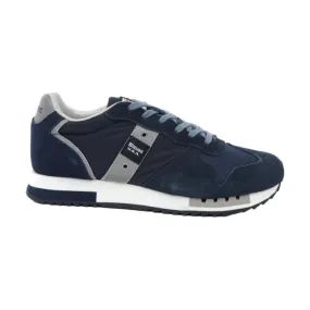 Blauer S4QUEENS01/MES Men's Navy Laced Sneakers