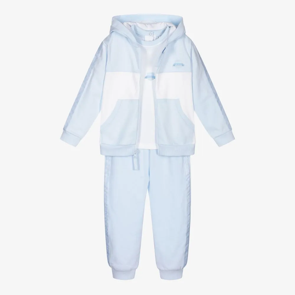 Blue & White Tracksuit Set