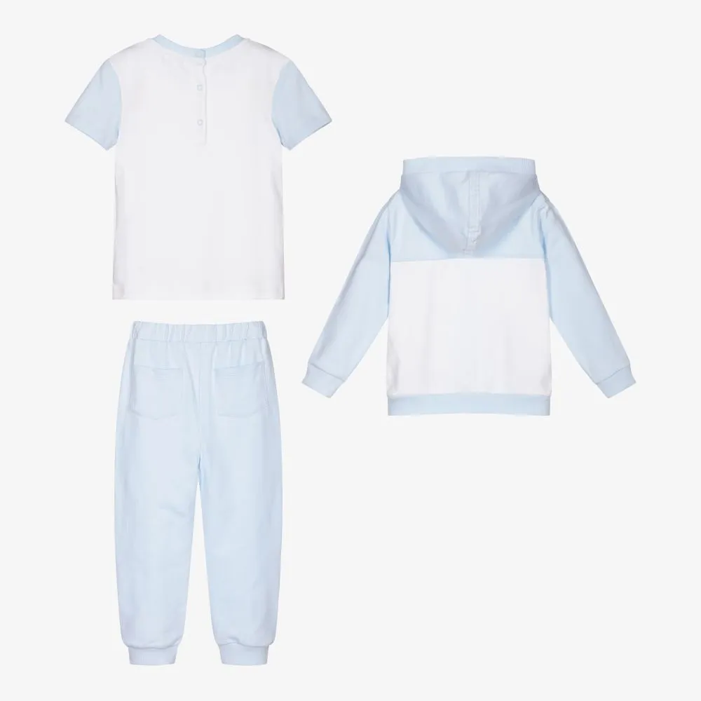 Blue & White Tracksuit Set