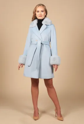 Blue Cashmere and Wool Coat inspired by 'Rear Window'