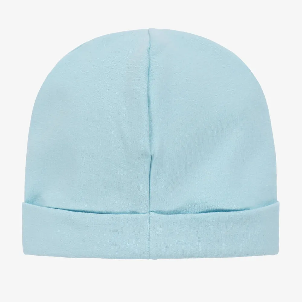 Blue Cotton Logo Baby Hat