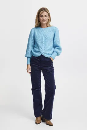 Blue Knot Detail Knit - Fransa - 1468