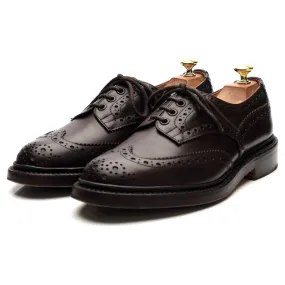 'Bourton' Dark Brown Leather Derby Brogues UK 7.5