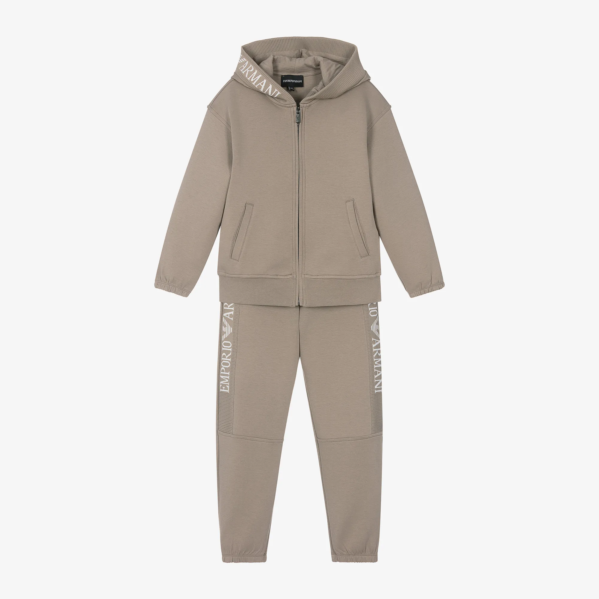 Beige Cotton Tracksuit