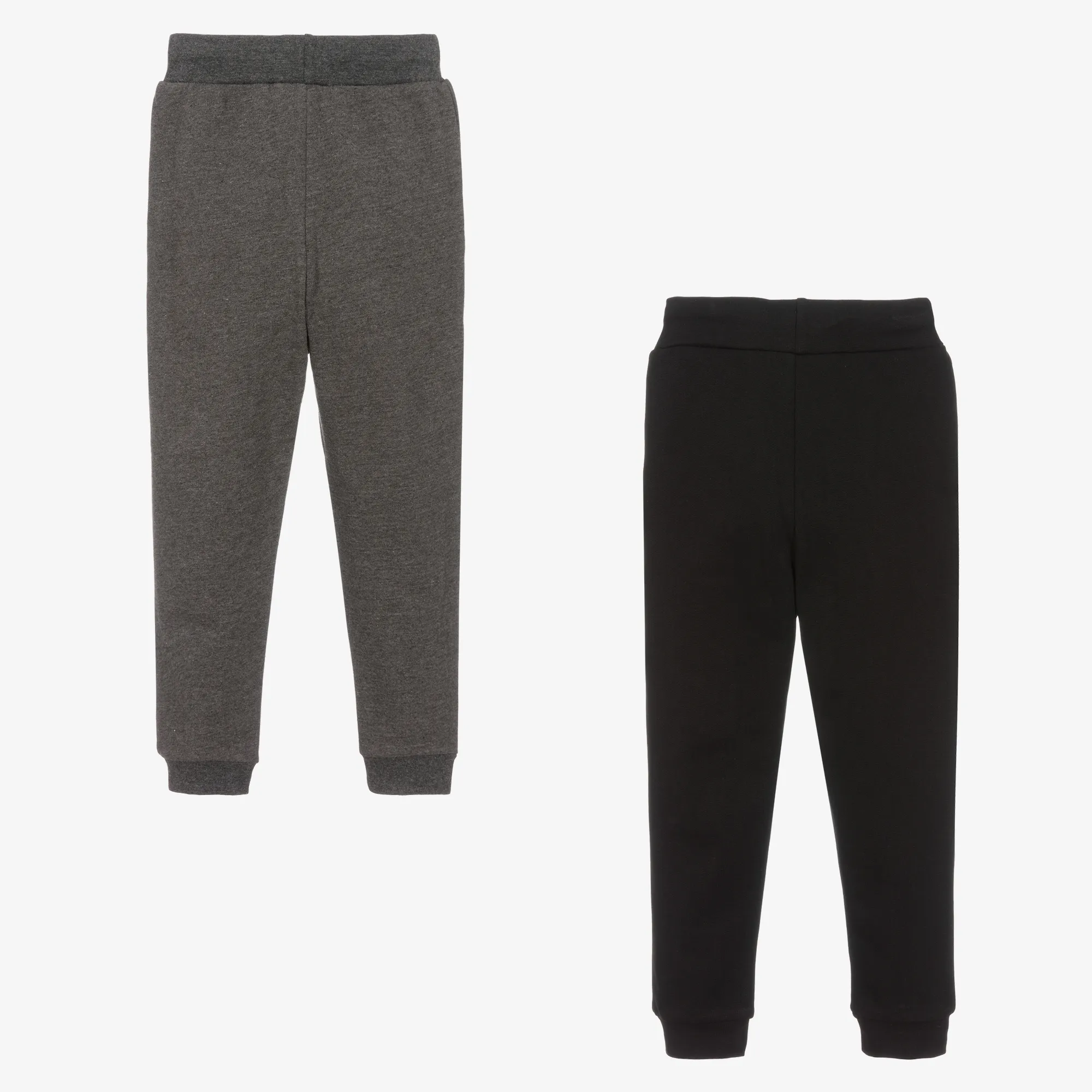 Boys Black & Grey Organic Joggers (2 Pack)