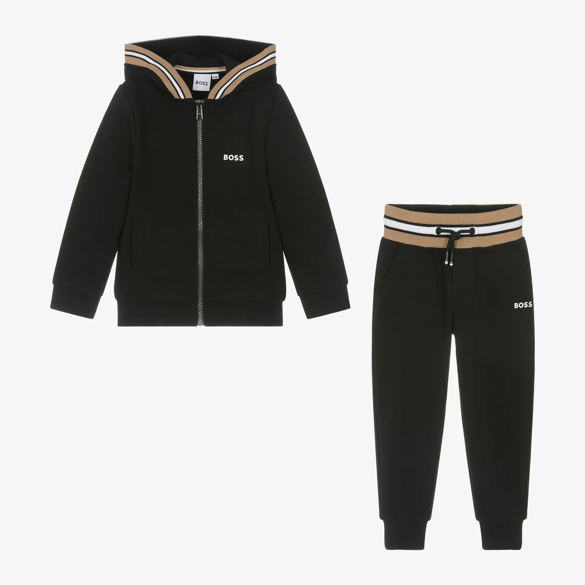 Black Jersey Tracksuit