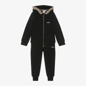 Black Jersey Tracksuit